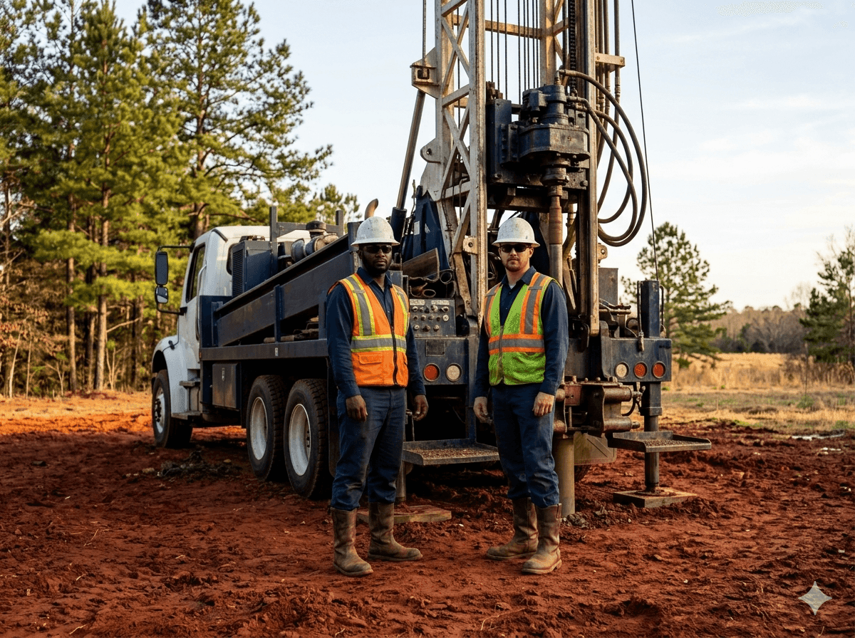 Jesup Well crew in Wayne County, Georgia